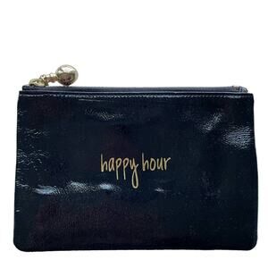 Happy Hour Pouch Black Patent Leather
